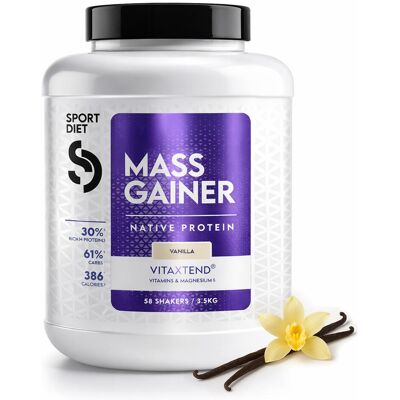 SPORTDIET Mass Gainer VitaXtend Formule Hypercalorique pour la Croissance Musculaire & l'Énergie - Publicité SPORTDIET Mass Gainer VitaXtend Formule Hypercalorique pour la Croissance Musculaire & l'Énergie - Publicité