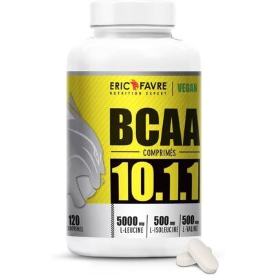 Eric Favre Nutrition Expert BCAA 10.1.1 Vegan - Acides aminés essentiels - Supplément musculaire - Publicité Eric Favre Nutrition Expert BCAA 10.1.1 Vegan - Acides aminés essentiels - Supplément musculaire - Publicité