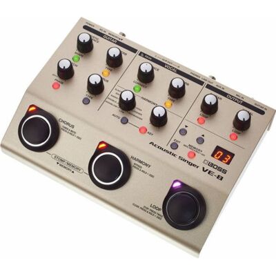 Boss VE-8 Acoustic Singer Processeur vocal double canal VOCAL/GUITAR - Publicité Boss VE-8 Acoustic Singer Processeur vocal double canal VOCAL/GUITAR - Publicité