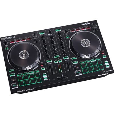 Roland DJ-202 CONTRÔLEUR DJ 4 platines 2 canaux pour Serato DJ Lite Compatible Spotify - Publicité Roland DJ-202 CONTRÔLEUR DJ 4 platines 2 canaux pour Serato DJ Lite Compatible Spotify - Publicité