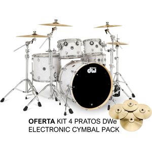 <b>Batterie DWe 5-piece White Marine Pearl + Offre Kit 4 Cymbales DWe DECMPK2</b> - Publicité <b>Batterie DWe 5-piece White Marine Pearl + Offre Kit 4 Cymbales DWe DECMPK2</b> - Publicité