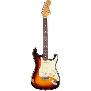 Fender Custom Shop Michael Landau Signature 1968 Stratocaster Round-Laminated Rosewood Bleached 3-Color Sunburst - Publicité Fender Custom Shop Michael Landau Signature 1968 Stratocaster Round-Laminated Rosewood Bleached 3-Color Sunburst - Publicité