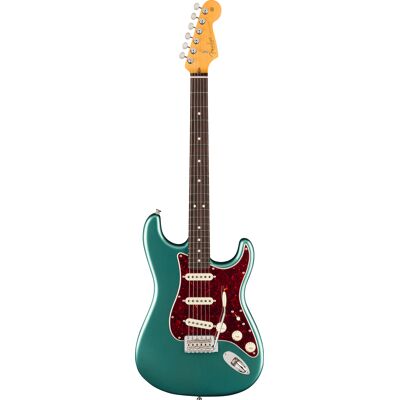 Fender American Professional Classic Stratocaster RW Faded Sherwood Green Metallic - Publicité Fender American Professional Classic Stratocaster RW Faded Sherwood Green Metallic - Publicité