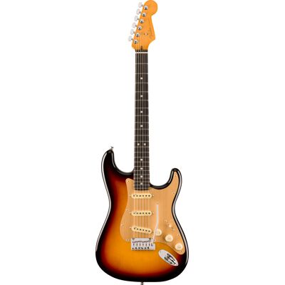 Fender American Ultra II Stratocaster Touche ébène Ultraburst - Publicité Fender American Ultra II Stratocaster Touche ébène Ultraburst - Publicité