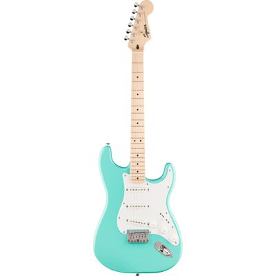 Fender Squier Sonic Stratocaster HT MN Sea Foam Green - Publicité Fender Squier Sonic Stratocaster HT MN Sea Foam Green - Publicité