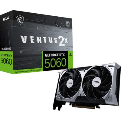 MSI Mis NVIDIA GeForce RTX 5060 Ventus 2X 8GB GDDR7 OC carte graphique - Publicité MSI Mis NVIDIA GeForce RTX 5060 Ventus 2X 8GB GDDR7 OC carte graphique - Publicité