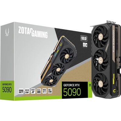 Zotac Zoa NVIDIA GeForce RTX 5090 Solid ZT-B50900J-10P 32GB GDDR7 OC carte graphique - Publicité Zotac Zoa NVIDIA GeForce RTX 5090 Solid ZT-B50900J-10P 32GB GDDR7 OC carte graphique - Publicité