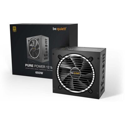 Be Quiet! Pure Power 12 M - 650w - 80Plus Gold - Neuf - Publicité Be Quiet! Pure Power 12 M - 650w - 80Plus Gold - Neuf - Publicité