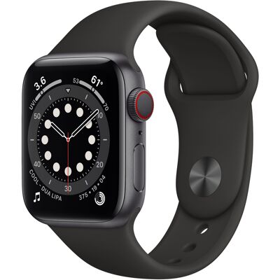 Apple Watch Series 6 OLED 40 mm Numérique 324 x 394 pixels Écran tactile 4G Gris Wifi GPS (satellite) - Bon état - Publicité Apple Watch Series 6 OLED 40 mm Numérique 324 x 394 pixels Écran tactile 4G Gris Wifi GPS (satellite) - Bon état - Publicité