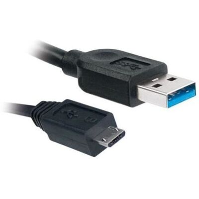 Cable Micro USB vers USB-A APM - 1m, Noir - Câble - Publicité Cable Micro USB vers USB-A APM - 1m, Noir - Câble - Publicité