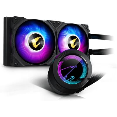 GIGABYTE AORUS WATERFORCE 240 Processeur Refroidisseur de liquide tout-en-un 12 cm Noir - Neuf - Publicité GIGABYTE AORUS WATERFORCE 240 Processeur Refroidisseur de liquide tout-en-un 12 cm Noir - Neuf - Publicité