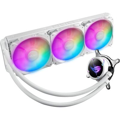 Asus ROG Strix LC II 360 ARGB White Edition Processeur Refroidisseur de liquide tout-en-un 12 cm Blanc - Neuf - Publicité Asus ROG Strix LC II 360 ARGB White Edition Processeur Refroidisseur de liquide tout-en-un 12 cm Blanc - Neuf - Publicité