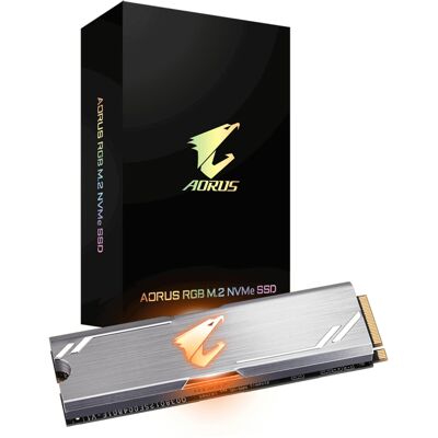 GIGABYTE Aorus RGB 256 Go M.2 PCI Express 3.0 NVMe 3D TLC - Neuf - Publicité GIGABYTE Aorus RGB 256 Go M.2 PCI Express 3.0 NVMe 3D TLC - Neuf - Publicité