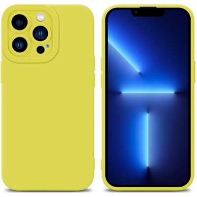 Coque TPU Fluide Jaune pour iPhone 12 PRO MAX - Mat avec Protection Caméra - Publicité Coque TPU Fluide Jaune pour iPhone 12 PRO MAX - Mat avec Protection Caméra - Publicité