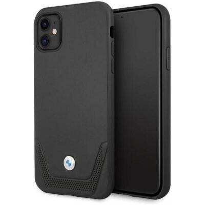 Coque Rigide en Cuir Perforé BMW iPhone 11/Xr - Smartphone - Publicité Coque Rigide en Cuir Perforé BMW iPhone 11/Xr - Smartphone - Publicité