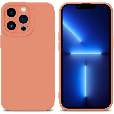 Coque iPhone 12 Pro Max TPU Protège Matte - Orange - Publicité Coque iPhone 12 Pro Max TPU Protège Matte - Orange - Publicité