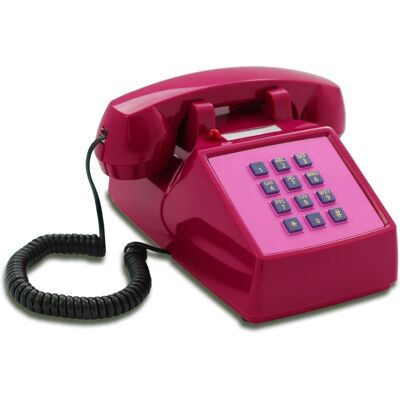 OPIS TECHNOLOGY - PushMeFon - Violet - Filaire - Téléphone - Publicité OPIS TECHNOLOGY - PushMeFon - Violet - Filaire - Téléphone - Publicité