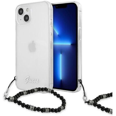 Guess Guhcp13Mkpsbk coque rigide transparente pour iPhone 13 / 14 / 15 6.1" - Publicité Guess Guhcp13Mkpsbk coque rigide transparente pour iPhone 13 / 14 / 15 6.1" - Publicité