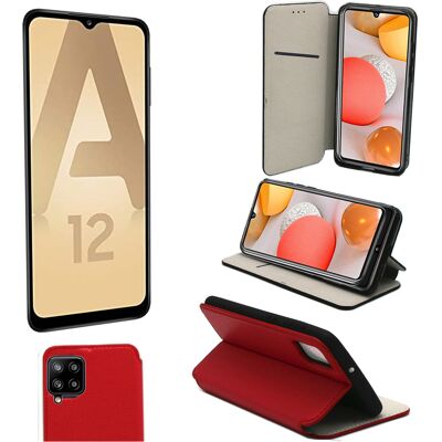 Xeptio Samsung Galaxy A12 Etui / Housse pochette protection rouge - Neuf - Publicité Xeptio Samsung Galaxy A12 Etui / Housse pochette protection rouge - Neuf - Publicité