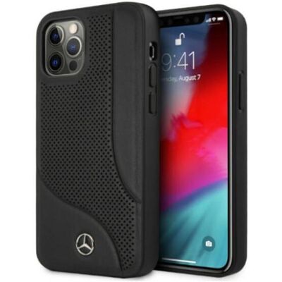 Coque en Cuir Mercedes iPhone 12 Pro Max - Noir - Étui Téléphone - Publicité Coque en Cuir Mercedes iPhone 12 Pro Max - Noir - Étui Téléphone - Publicité