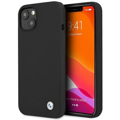 Coque arrière en silicone BMW pour iPhone 13 mini - Noir - Publicité Coque arrière en silicone BMW pour iPhone 13 mini - Noir - Publicité