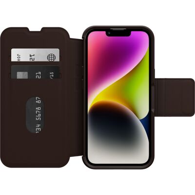 OtterBox Etui Strada Coque pour iPhone 14 Plus, Antichoc, anti-chute, cuir de qualité, 2 porte-cartes, supporte 3 x plus de chutes que la norme militaire - Marron - Neuf - Publicité OtterBox Etui Strada Coque pour iPhone 14 Plus, Antichoc, anti-chute, cuir de qualité, 2 porte-cartes, supporte 3 x plus de chutes que la norme militaire - Marron - Neuf - Publicité