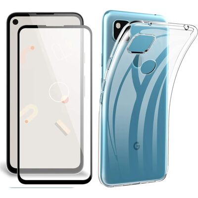 Xeptio Google Pixel 4A 4G tpu et protection écran full noir - Neuf - Publicité Xeptio Google Pixel 4A 4G tpu et protection écran full noir - Neuf - Publicité