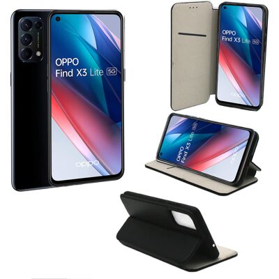 Xeptio OPPO Find X3 LITE 5G Etui / Housse pochette protection noir - Neuf - Publicité Xeptio OPPO Find X3 LITE 5G Etui / Housse pochette protection noir - Neuf - Publicité
