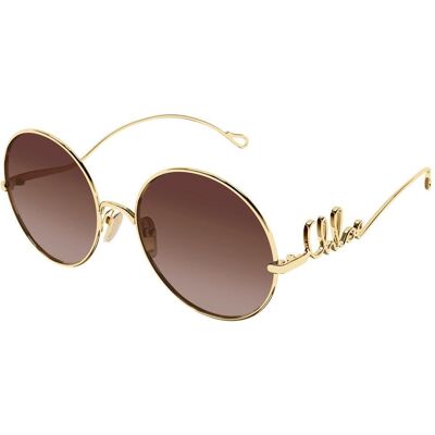 Chloé - CH0372S Iconic 001 Gold - Lunettes de soleil - Publicité Chloé - CH0372S Iconic 001 Gold - Lunettes de soleil - Publicité
