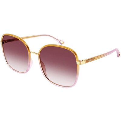 Chloé - CH0031S 008 Yellow Pink - Lunettes de soleil - Publicité Chloé - CH0031S 008 Yellow Pink - Lunettes de soleil - Publicité