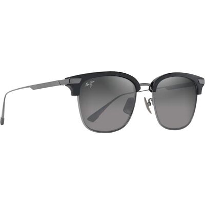 Maui Jim - Kalaunu Asian Fit Shiny Black Dark Silver Neutral Grey MauiBrilliant - Lunettes de soleil - Publicité Maui Jim - Kalaunu Asian Fit Shiny Black Dark Silver Neutral Grey MauiBrilliant - Lunettes de soleil - Publicité