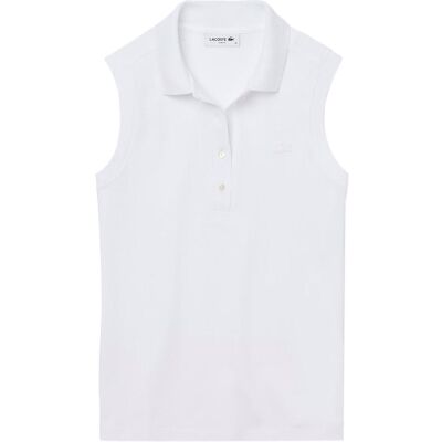 Lacoste - L.12.D Slim Fit Sleeveless Stretch White - 34 - Polo - Publicité Lacoste - L.12.D Slim Fit Sleeveless Stretch White - 34 - Polo - Publicité