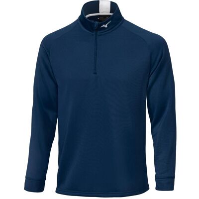 Mizuno - Crested 1/4 Zip Navy - XL - Pull - Publicité Mizuno - Crested 1/4 Zip Navy - XL - Pull - Publicité
