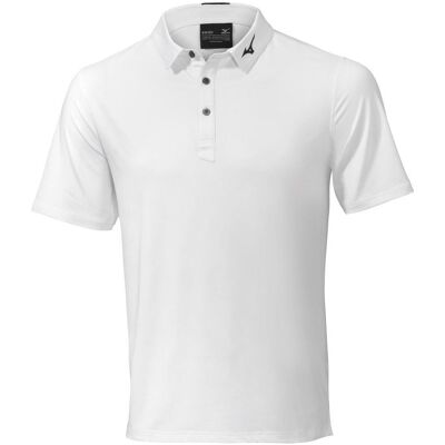 Mizuno - Crested Polo Shirt White - S - Polo - Publicité Mizuno - Crested Polo Shirt White - S - Polo - Publicité