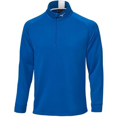 Mizuno - Crested 1/4 Zip Blue - XL - Pull - Publicité Mizuno - Crested 1/4 Zip Blue - XL - Pull - Publicité