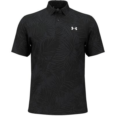 Under Armour - Playoff Jacquard Tropical Floral Black - XL - Polo - Publicité Under Armour - Playoff Jacquard Tropical Floral Black - XL - Polo - Publicité