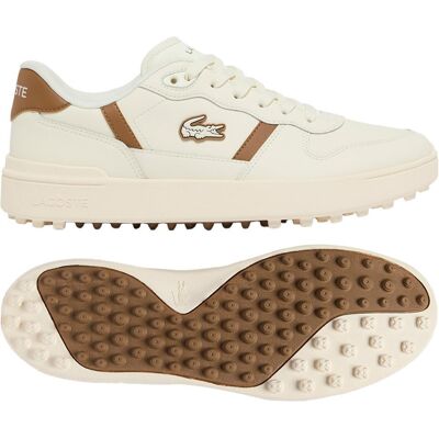 Lacoste - T-Clip Golf Off White Brown - 45 - Chaussures sans crampons - Publicité Lacoste - T-Clip Golf Off White Brown - 45 - Chaussures sans crampons - Publicité