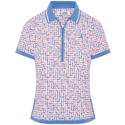 Original Penguin - Color Theory Gingham Bright White - L - Polo - Publicité Original Penguin - Color Theory Gingham Bright White - L - Polo - Publicité