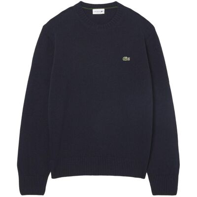 Lacoste - Crewnecks Sweaters Navy Blue - 5 - Pull - Publicité Lacoste - Crewnecks Sweaters Navy Blue - 5 - Pull - Publicité