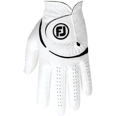Gant FootJoy WeatherSof pour hommes - Blanc/noir - Gant de golf - Publicité Gant FootJoy WeatherSof pour hommes - Blanc/noir - Gant de golf - Publicité