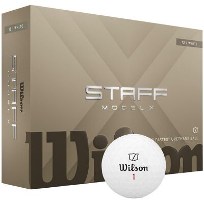 Wilson - Staff Model X White - Balles neuves - Publicité Wilson - Staff Model X White - Balles neuves - Publicité