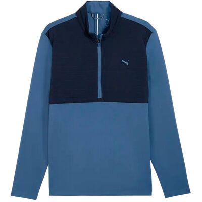 Puma Golf - Cloudspun Tech Hybrid 1/2 Deep Navy - M - Pull - Publicité Puma Golf - Cloudspun Tech Hybrid 1/2 Deep Navy - M - Pull - Publicité