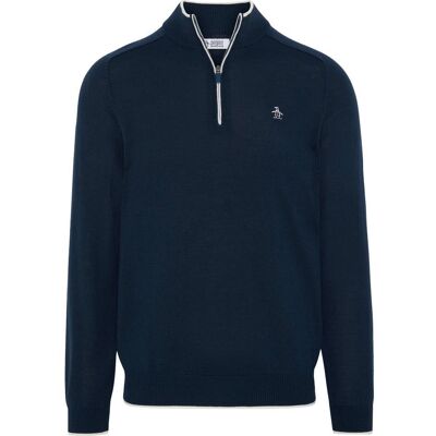 Original Penguin - Heritage Mock Quiet Shade Heather - XL - Pull - Publicité Original Penguin - Heritage Mock Quiet Shade Heather - XL - Pull - Publicité