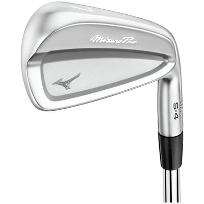 Mizuno - Mizuno Pro S-4 Droitier Stiff Dynamic Gold MID 115 Acier 4 > PW (7 fers) - Serie de fers - Publicité Mizuno - Mizuno Pro S-4 Droitier Stiff Dynamic Gold MID 115 Acier 4 > PW (7 fers) - Serie de fers - Publicité