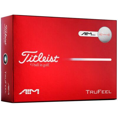 Titleist - Trufeel AIM White - Balles neuves - Publicité Titleist - Trufeel AIM White - Balles neuves - Publicité
