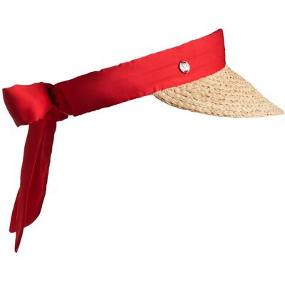 Daily Sports - Rosie Visor Mandarine Red - Visière - Publicité Daily Sports - Rosie Visor Mandarine Red - Visière - Publicité