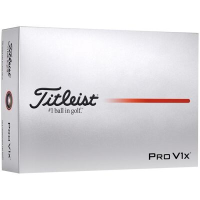 Balles de golf Titleist Pro V1x blanches - Vol élevé & spin - Publicité Balles de golf Titleist Pro V1x blanches - Vol élevé & spin - Publicité