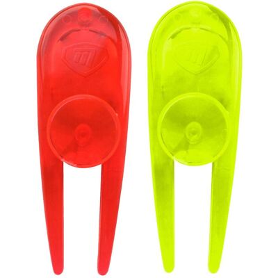 Masters - Neon Pitchfork & Ball Markers - Marque balle - Publicité Masters - Neon Pitchfork & Ball Markers - Marque balle - Publicité
