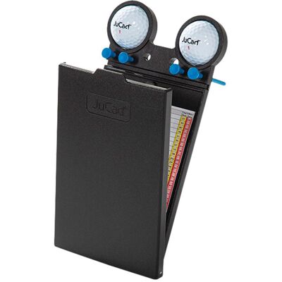 Porte-cartes de score en carbone JuCad noir - Accessoire golf - Publicité Porte-cartes de score en carbone JuCad noir - Accessoire golf - Publicité