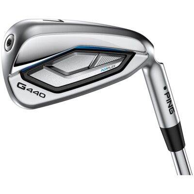 Ping - G440 Irons Droitier Regular Alta CB Blue Graphite 6 > PW + UW (6 fers) - Serie de fers - Publicité Ping - G440 Irons Droitier Regular Alta CB Blue Graphite 6 > PW + UW (6 fers) - Serie de fers - Publicité